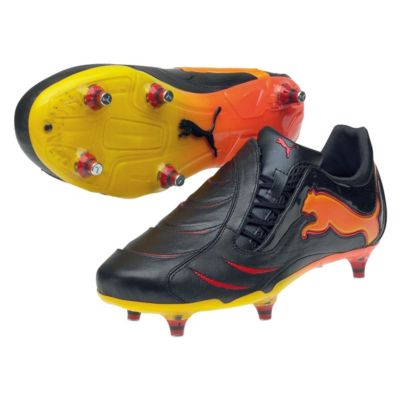 Puma Powercat 1.10 Tricks SG Football Boots - Navy/Fluo Peach/Red