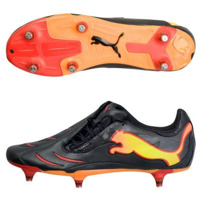 Puma Powercat 3.10 Tricks SG Football Boots - Dark Navy/Peach/Red