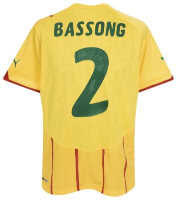 Replica Cameroon away shirt 2009 - 2011 "Bassong 2" printed