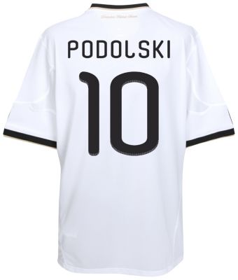 Replica Germany home shirt 2009 - 2010 - with "Podolski 10" printed