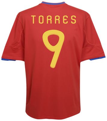 Replica Spain home shirt 2009 - 2010 - "Torres 9" printed