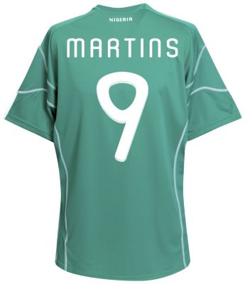Replica Nigeria home shirt 2009 - 2010 - "Martins 9" printed