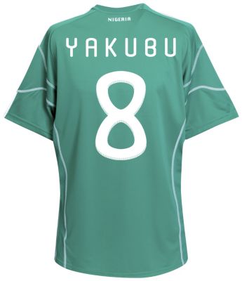 Replica Nigeria home shirt 2009 - 2010 - "Yakubu 8" printed