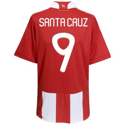 Replica Paraguay home shirt 2009 - 2010 - "Santa Cruz 9" printed