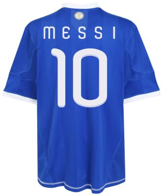 Replica Argentina Away Shirt 2010 - 2011 - "Messi 10" printed