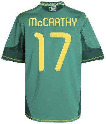 Replica South Africa World Cup away shirt 2010 - 2011 - "McCarthy 17" printed