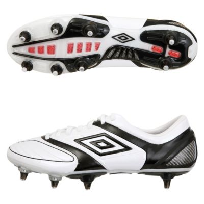 Umbro Stealth Pro Soft Ground Football Boots - White/Black