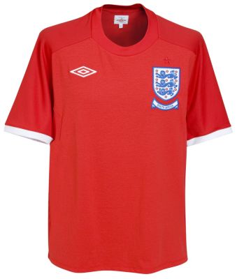 England Away Shirt 2010/12 Including Limited Edition South Africa Insignia