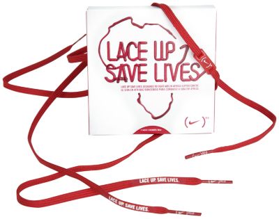 Nike RED Laces, Lace Up Save Lives