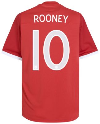 England Away Shirt 2010/12 with Rooney 10 printing