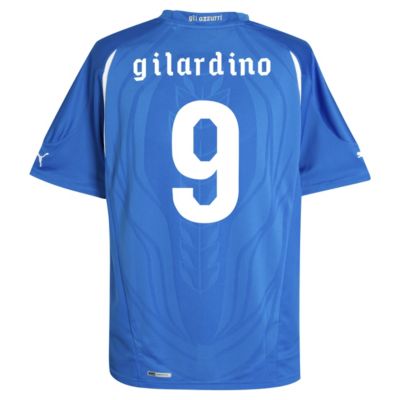 Replica Italy home shirt 2010 - 2011 - "Gilardino 9" printed