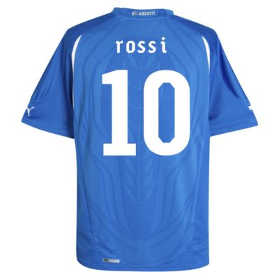 Replica Italy home shirt 2010 - 2011 - "Rossi 10" printed