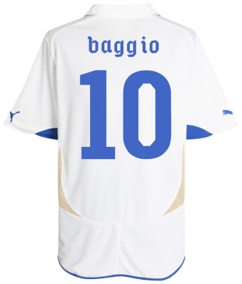 Replica Italy away shirt 2010 - 2011 - "Baggio 10" printed