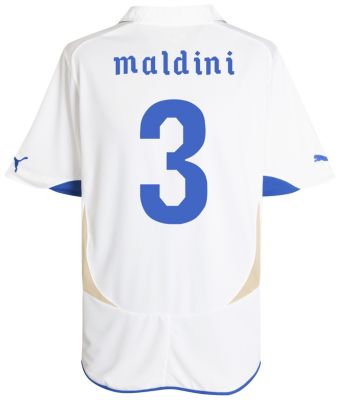 Replica Italy away shirt 2010 - 2011 - "Maldini 3" printed