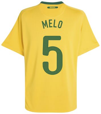 Replica Brazil home shirt 2010 - 2012 - "Melo 5" printed