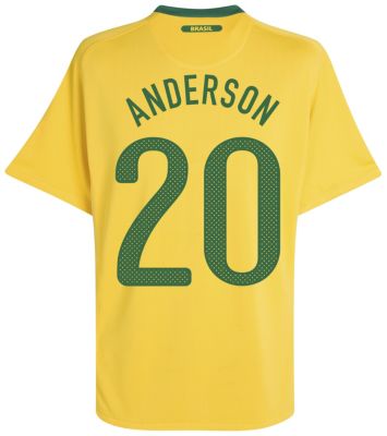 Replica Brazil home shirt 2010 - 2012 - "Anderson 20" printed