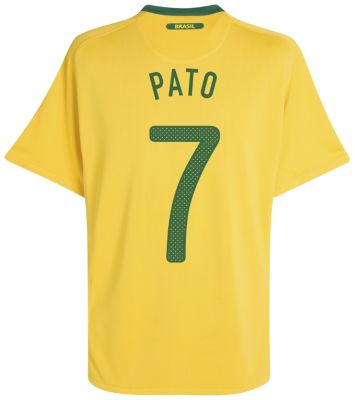 Replica Brazil home shirt 2010 - 2012 - "Pato 7" printed