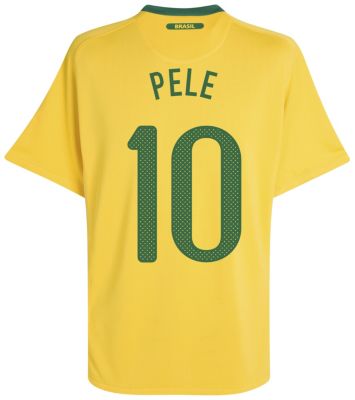 Replica Brazil home shirt 2010 - 2012 - "Pele 10" printed