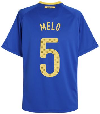 Replica Brazil away shirt 2010 - 2012 - "Melo 5" printed