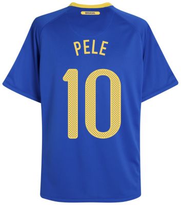 Replica Brazil away shirt 2010 - 2012 - "Pele 10" printed