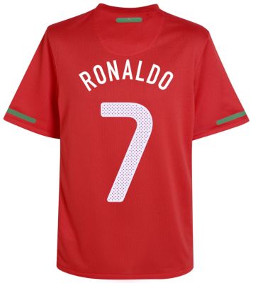 Portugal Home Shirt 2010/12 with Ronaldo 7 printing
