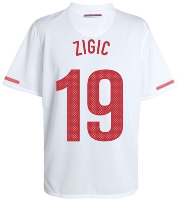 Replica Serbia away shirt 2010 - 2012 - "Zigic 19" printed