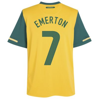 Replica Australia home shirt 2010 - 2012 - "Emerton 7" printed