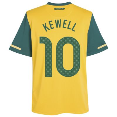 Replica Australia home shirt 2010 - 2012 - "Kewell 10" printed