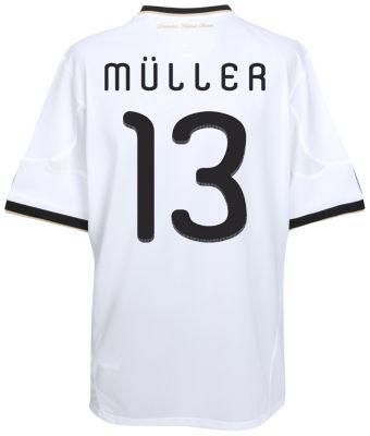 Replica Germany home shirt 2009 - 2010 - with "Muller 13" printed