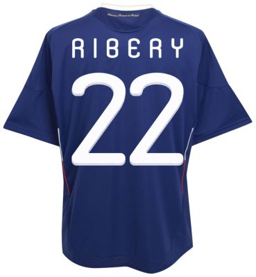 Replica France Home Shirt 2009 - 2010 - "Ribery 22" printed