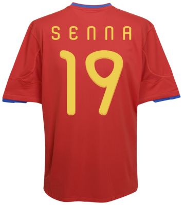 Replica Spain home shirt 2009 - 2010 - "Senna 19" printed