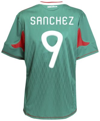 Replica Mexico home shirt 2009 - 2010 - "Sanchez 9" printed