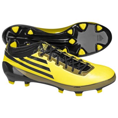 adidas F50 adizero TRX Firm Ground Synthetic Football Boots - Sun/Black/Collegiate Gold
