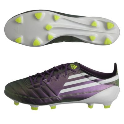 adidas F50 adizero TRX Firm Ground Leather Football Boots - Chameleon Purple/White/Electricity