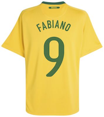 Replica Brazil home shirt 2010 - 2012 - "Fabiano 9" printed