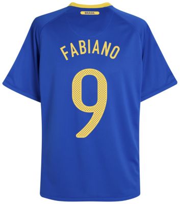Replica Brazil away shirt 2010 - 2012 - "Fabiano 9" printed