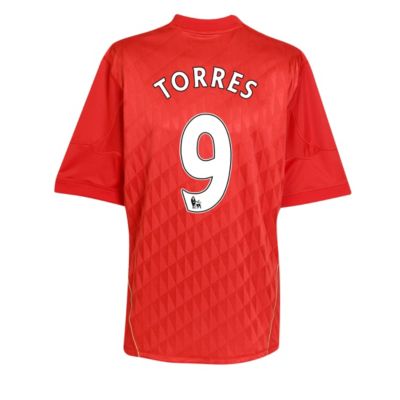 Liverpool Home Shirt 2010/12 with Torres 9 printing