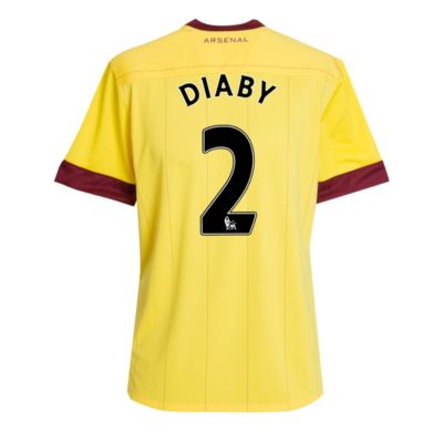 Arsenal Away Shirt 2010/11 with Diaby 2 Printing