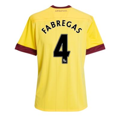 Arsenal Away Shirt 2010/11 with Fabregas 4 Printing