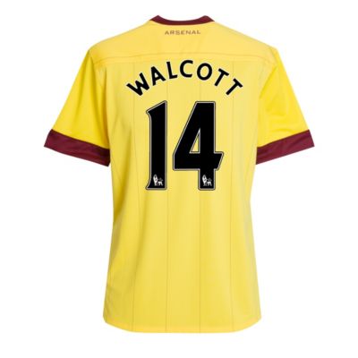 Arsenal Away Shirt 2010/11 with Walcott 14 Printing