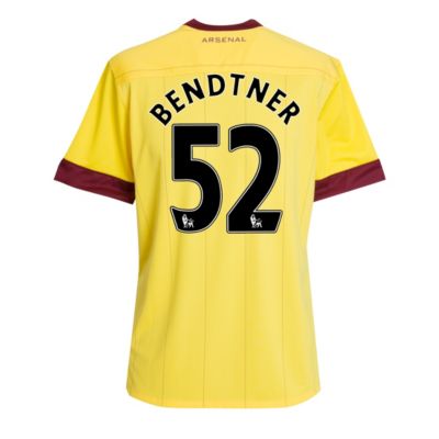 Arsenal Away Shirt 2010/11 with Bendtner 52 Printing