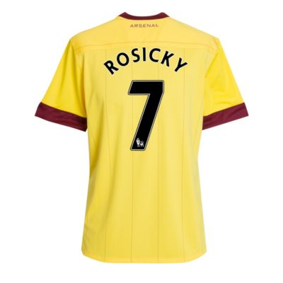 Arsenal Away Shirt 2010/11 with Rosicky 7 Printing - Kids