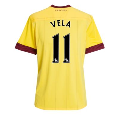 Arsenal Away Shirt 2010/11 with Vela 11 Printing - Kids