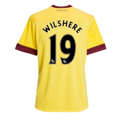 Arsenal Away Shirt 2010/11 with Wilshere 19 Printing - Kids