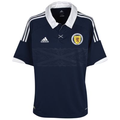 Scotland Home Shirt 2012/14 - Dark Indigo/White