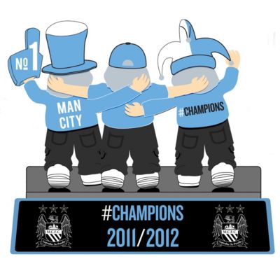 Manchester City #Champions 11/12 Poznan Bench Gnomes