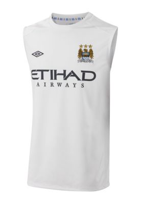 Manchester City Training Vest 2010/11 - White