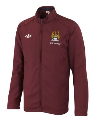 Manchester City Woven Jacket 2010/11 - Zinfandel/India Ink