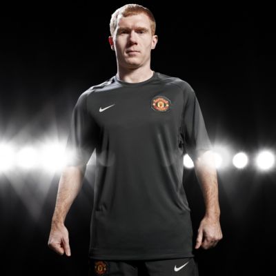 Manchester United Cut and Sew Training Top - Dark Shadow/Flint Grey/White