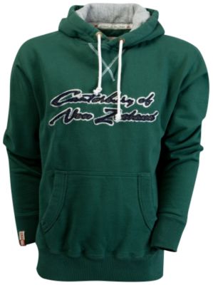 Canterbury 1970s Washed Down Hoodie - Beetle Green